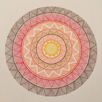 Hnedá mandala 3