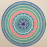 Modrá mandala 2