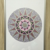 Strieborná mandala 1