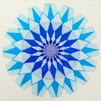 Svetlomodrá mandala 1