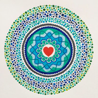 Tyrkysová mandala 1