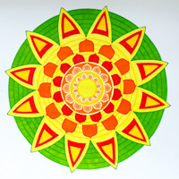 Žltá mandala 2